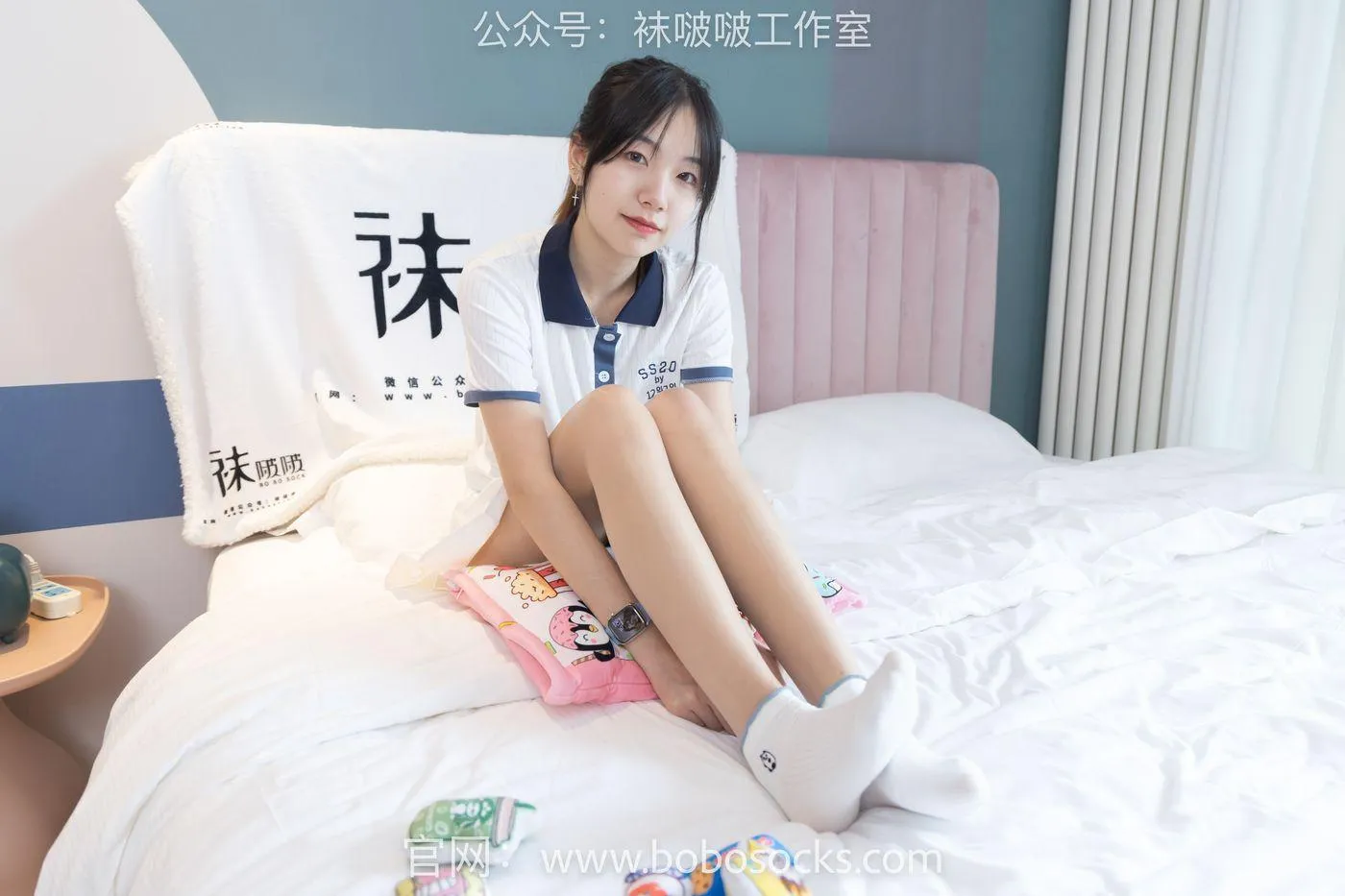 [BoBoSocks袜啵啵]NO.096 小甜豆-板鞋、白棉袜、油亮肉丝 [145P]插图7